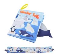 Libro in stoffa morbida, libro educativo in stoffa per bambini | Libri in tessuto morbido e stropicciato e senti | Peluche con esperienza sensoriale increspata, giocattolo educativo divertente cogniti