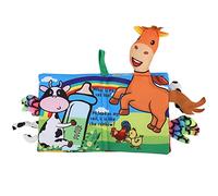 Libro in Stoffa per Bambini Libri con Coda di Animali Resistenti allo Strappo per Giocattolo Educativo Morbido per Bambini da 6 a 24 Mesi Fattoria di Dinosauri Giungla Oceano (Libro di Stoffa)