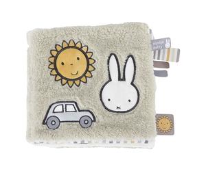 Libro in tessuto Fluffy verde con attività | Miffy x Tiamo
