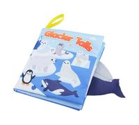 Libro in tessuto per bambini, libri morbidi per bambini - Libro per toccare e sentire - Animali di peluche con esperienza sensoriale scoppiettante, giocattolo educativo e cognitivo 3D divertente per