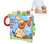 Libro in Tessuto per Bambini, Libro in Tessuto Poliestere per Libri di Libri per Un Giocattolo Integrato per 6 Mesi e Anziano (Modello di Cucciolo)