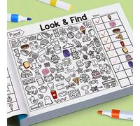 Libro interattivo per bambini con giochi cerca e trova - Migliora il cervello con puzzle sudoku, memoria e riconoscimento dei colori. È una scheda puzzle da viaggio adatta sia per la casa che per la s