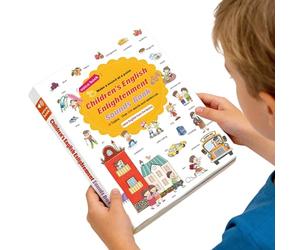 Libro interattivo per l'inglese | Giocattolo di Lettura per la Scuola materna | Libri educativi interattivi | per l'asilo, il giardino, la biblioteca, la scuola e i momenti di