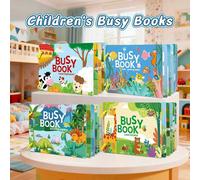 Libro interattivo riutilizzabile e silenzioso con adesivi educativi, migliora le capacità manuali e cognitive, strumento di apprendimento e scrittura, forniture per il ritorno a scuola, regali per Ogn