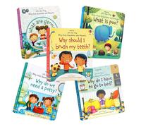 Libro interattivo Usborne con alette da sollevare, Domande e risposte per i più piccoli, libro di attività per bambini, apprendimento precoce in inglese, libro illustrato 3D per bambini da 3 a 6 anni,