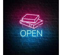 Libro Luce al neon, Libri Cuori Led Signs, Book Lovers Light, Bookish Signs, Reading Club Wall Room Decor