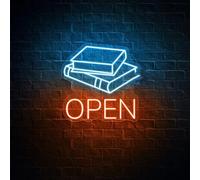 Libro Luce al neon, Libri Cuori Led Signs, Book Lovers Light, Bookish Signs, Reading Club Wall Room Decor