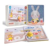 Libro Magico ad Acqua per Bambini - 12 Pagine Riutilizzabili con Pennarello ad Acqua Incluso - Immagini Colorate che Appaiono con l’Acqua - Stimola i Sensi e la Curiosità - Dai 18 Mesi - 21,5 x 17 cm