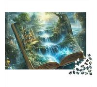 Libro Magico Aperto Cascata Puzzle 1000 Pezzi per Adulti 70x50cm/1000pcs