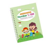 Libro magico di pratica della scrittura a mano Disegno artistico Operazioni matematiche Lettera Numero Scrittura Cartella di lavoro per bambini in età prescolare Pratica di scrittura a mano inglese