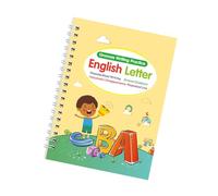 Libro magico di pratica della scrittura a mano Disegno artistico Operazioni matematiche Lettera Numero Scrittura Cartella di lavoro per bambini in età prescolare Pratica di scrittura a mano inglese