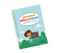 Libro magico di pratica della scrittura a mano Disegno artistico Operazioni matematiche Lettera Numero Scrittura Cartella di lavoro per bambini in età prescolare Pratica di scrittura a mano inglese