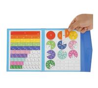 Libro magnetico con frazioni per l'apprendimento educativo per bambini | Manipulativi magnetici matematici, attività pratiche con giocattoli per la scuola materna, elementare, casa e aula