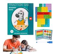 Libro Magnetico Delle Frazioni | Gioco Didattico Magnetico Per Apprendere Le Frazioni,Strumento Apprendimento Per Bambini Scuola Primaria
