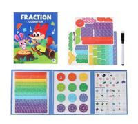 Libro Magnetico Delle Frazioni Per Bambini | Materiali Didattici di Matematica,Strumenti Didattici Matematici,Per Casa Viaggio Festa Aula Auto Sala Giochi Bambini Homeschooling Serate Famiglia