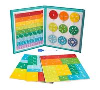 Libro Magnetico Delle Frazioni,Tessere Puzzle Per Frazioni Didattiche Per Scuola - Manipolativi Matematici Multifunzionali Per Scuola Ragazzi Ragazze