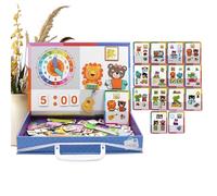 Libro Magnetico Educativo - Giocattoli Educativi a Doppia Faccia - Puzzle Magnetico A Incastro - Per Ragazzi E Ragazze Festa Di Compleanno Casa Scuola Prescolare Scuola Viaggio