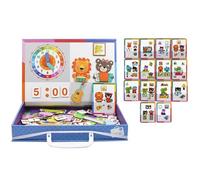 Libro Magnetico: Giocattoli Di Apprendimento A Doppio Faccio, Gioco Di Viaggio Dress-up | Attività Magnetica Educativa Con Conservazione, Generatore Di Creatività, Sviluppo Di Abilità