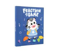 Libro magnetico per dimostrazione delle frazioni,Strumenti didattici e gioco educativo matematico,Set di parti e dischi magnetici - per l'insegnamento alla scuola elementare e alla casa