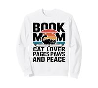 Libro Mamma Amante Gatto Pagine Paws And Peace Reading Felpa