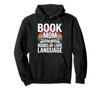 Libro, Mamma, i Libri Sono Il Mio Amore per la Lettura linguistica Felpa con Cappuccio