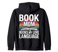 Libro, Mamma, i Libri Sono Il Mio Amore per la Lettura linguistica Felpa con Cappuccio