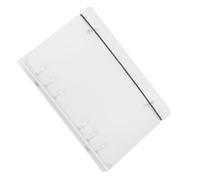 Libro manuale a foglio sciolto opaco trasparente: scatola per notebook A6A7, design con doppia fibbia e, di sostituzione conveniente, materiale impermeabile leggero e durevole, libro di