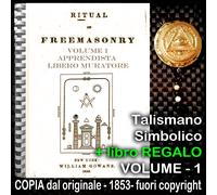 Libro Massonico Antico Rituale Massoneria Fratellanza Rito Inglese Scozzese Raro