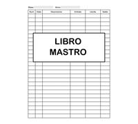 Libro Mastro: Registro Entrate Uscite Agenda Spese Di Casa