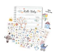 Libro Memoria Per Bambini Con Adesivo Per Baby Boy O Ragazza Del Anno Giornale Libri Scarto Dalla Gravidanza All'età 1 Età Unisex Scrapbook