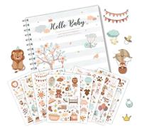 Libro Memoria Per Bambini Con Adesivo Per Ragazzo O Ragazza Del Anno Scrapbook Dalla Gravidanza All'età 1 Età Neutrale Genere.