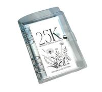 Libro mensile divertente e facile per risparmiare denaro sfide con copertine trasparenti per risparmiare 2,5/5/10K dollari