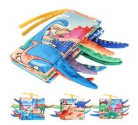 Libro Morbido Per Bambini Con Dinosauri - Libri Di Stoffa Per | | Coda Di Dinosauro 3D, Tessuto Tattile E Tattile, Pagine Spiegazzate, Cuciture Rinforzate, Giocattolo Per L'apprendimento