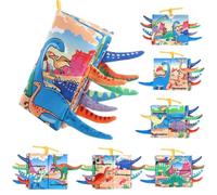 Libro Morbido per Bimbi Dinosauro Interattivo Morbido Sensoriale Con Code | Libri Interattivi per Bambini Per Ragazzi Ragazze Camera Giochi Prescolare Viaggio Vacanza Interno