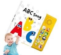 Libro musicale interattivo, libri di apprendimento musicale, rime educative per l'asilo nido, 10 canzoni, aiuto per l'apprendimento precoce in inglese, per ragazzi, ragazze, bambini, con suoni