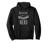 Libro Nerd Letteratura Accademica Amante Occhiali da Lettura Bookworm Felpa con Cappuccio