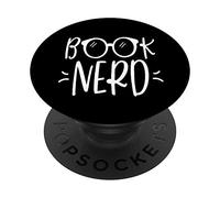 Libro Nerd Lettura A Tema Lettore Bookworm Bibliophile PopSockets PopGrip Intercambiabile