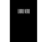 LIBRO NERO - Quaderno a righe - 100 pagine | minimal design | idea divertente per regalo ad amici e colleghi, perfetto come diario, bullet journal, ... idee, quaderno per gli appunti, scrittura