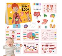 Libro occupato del corpo umano per i , Libro di anatomia del corpo umano per i - Attività di viaggio per bambini educativi | Libro del corpo umano per il bambino, scuola materna di apprendimento