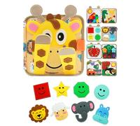 Libro occupato per bambini piccoli da 1 a 3 giocattoli Montessori per bambini di 1 anno giocattoli da viaggio per bambini, libro di attività educative, regali di compleanno per ragazzi e ragazze