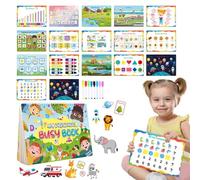 Libro occupato per bambini piccoli,Libro occupato per bambini - Giocattoli sensoriali di apprendimento educativo | Giocattolo di apprendimento prescolare, attività di apprendimento della scuola
