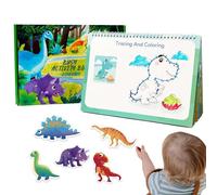 Libro occupato per i più piccoli,Libro occupato sui dinosauri per i più piccoli,Giocattoli da viaggio educativi sensoriali dinosauri - Libro occupato per i più piccoli, attività di apprendimento presc