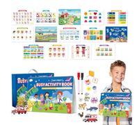 Libro occupato - Raccoglitore di apprendimento interattivo con attività divertenti per i bambini e il design del libro silenzioso | ideale per lo sviluppo cognitivo dei bambini,