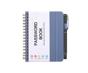 Libro organizer per password: registro del custode segreto A6, diario delle password crittografate e rubrica degli indirizzi Internet | Taccuino tascabile sicuro per archiviare accessi a siti Web, e-m