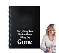 Libro Organizzatore Per Le Ultime Volontà | Mio Libro Delle Ultime Volontà | Diario Per Documenti Successori E Beneficiari Familiari