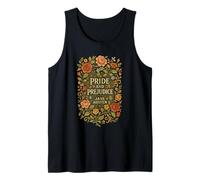 Libro Orgoglio e Pregiudizio Jane Austen Merch Floral Bookish Canotta