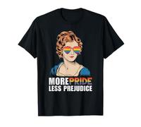 Libro Orgoglio e Pregiudizio Jane Austen Merch LGBTQ+ Maglietta