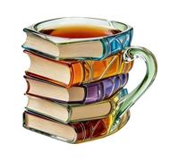 Libro - Originale Da Tè,Tazze Caffè Libro Dipinto 3D | Per Lettori Donne Uomini Scrittori Bibliotecari Vino Succo Latte Infusione e Appassionati di Lettura