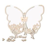 Libro ospite di Butterfly Baby Shower, Libro degli Ospiti Butterfly | Libro degli Ospiti a Farfalla in Legno per Il Matrimonio | Firma ricordi per la Festa di Cerimonia di Compleanni di Laurea