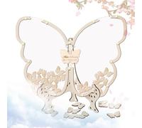 Libro Ospite Di Butterfly Baby Shower - Libro Ospite Di Butterfly Baby Shower | Telaio Di Fotocamera A Farfalla In Legno, Elegante Ricordo Per Il Fatto Che Il Compleanno, La Laurea, La Decorazione Del